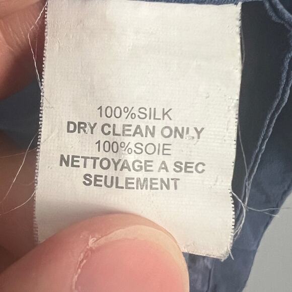 Trina Turk‎ Women's M Blouse Top 100% Silk V-Neck Strappy Back Tank Minimalist - Picture 6 of 9